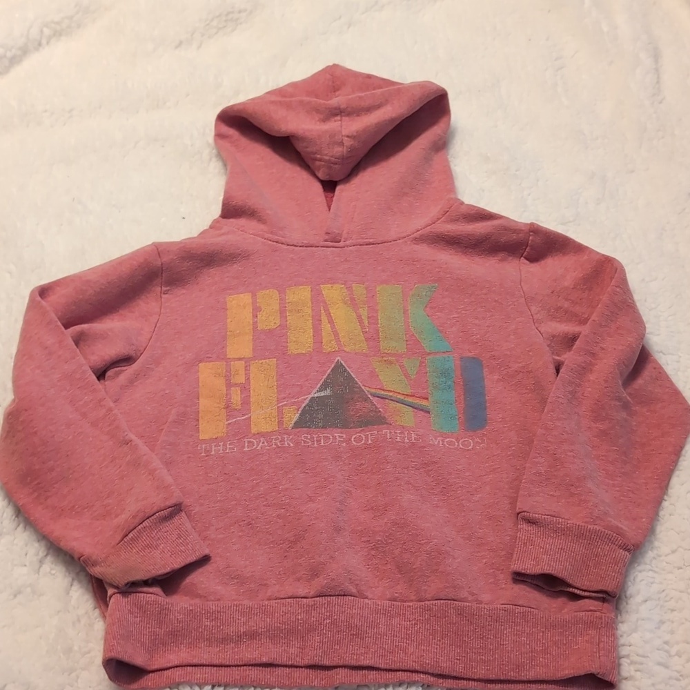 5/$25 Girls Pink Floyd sweatshirt lightweight hoodie, size XS